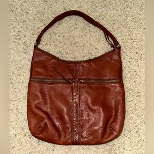 Brown Leather Hobo Margot Purse